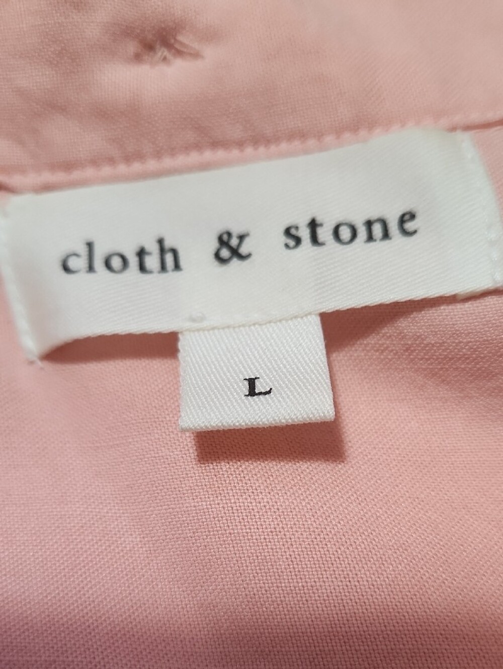 cloth & stone Blush Pink Button-Front Tie Hem Shirt - Picture 2 of 13
